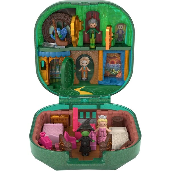 Polly Pocket Wicked Collector mit smaragdgrünen Minifiguren und thematischem Zubehör