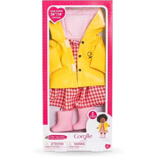 Corolle Vive La Pluie Box: vestito completo per bambola di 36 cm, a partire da 3 anni