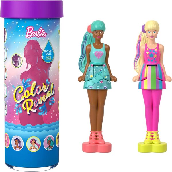 Barbie Mini-BarbieLand Reveal – Packung mit 5 Minipuppen und bunten Überraschungen