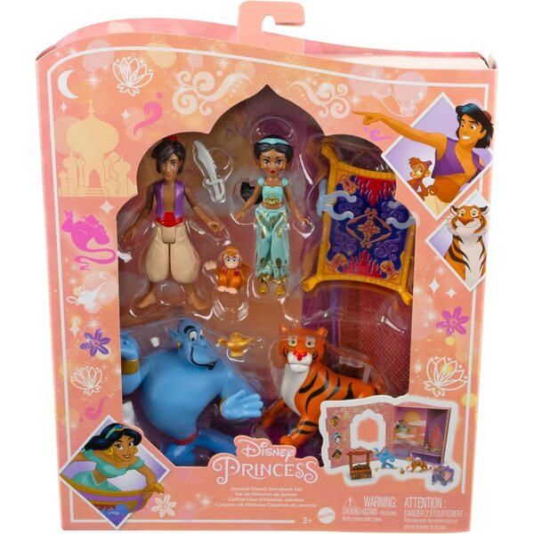 Disney Jasmine und Aladdin Boxset mit 6 Minifiguren und Zubehör – ab 3 Jahren