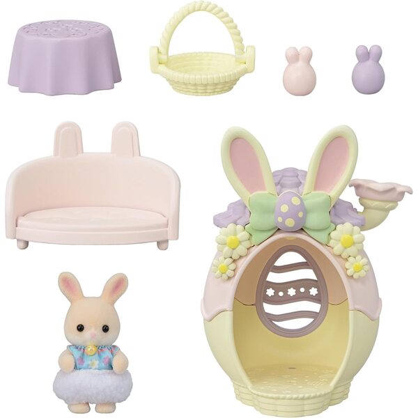 Sylvanian Families Paketbox mit Baby Lapin und dekoriertem Haus