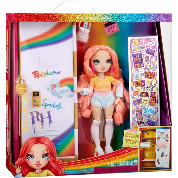 RAINBOW HIGH Casier con Accessori, Catenaccio e Stickers per Bambini 4-12+ Anni