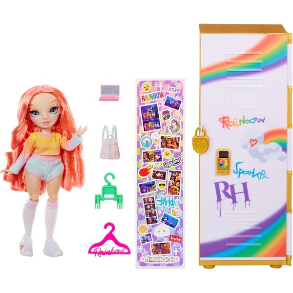 RAINBOW HIGH Casier con Accessori, Catenaccio e Stickers per Bambini 4-12+ Anni