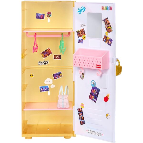 RAINBOW HIGH Casier con Accessori, Catenaccio e Stickers per Bambini 4-12+ Anni