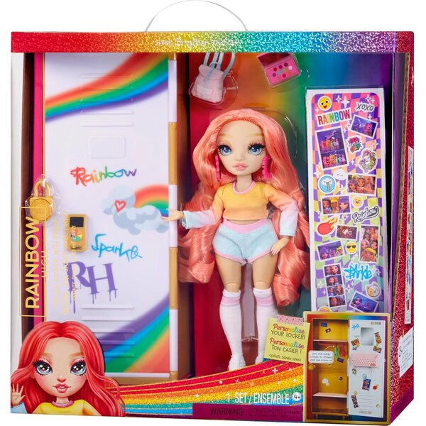 RAINBOW HIGH Casier con Accessori, Catenaccio e Stickers per Bambini 4-12+ Anni