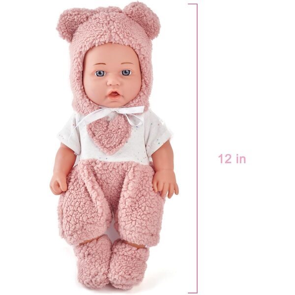 30 cm großes eDollable-Babypuppen-Set mit Zubehör für Kinder ab 3 Jahren