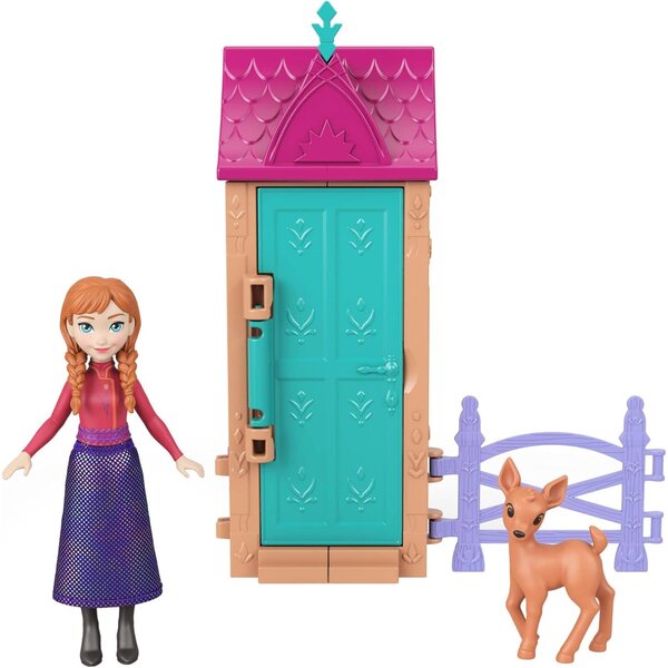 Mattel Disney Frozen Maisonnettes d'Arendelle Überraschungsbox-Set mit 5 Überraschungen und Puppen