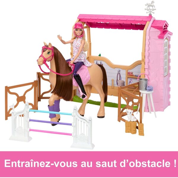 Barbie Mysteries – Ultimative Stallbox mit Puppe, Pferd und 25 Zubehörteilen
