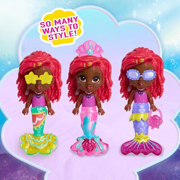 Just Play Cofanetto bambole Ariel Disney Junior con 19 Accessori per Bambini 3+ Anni