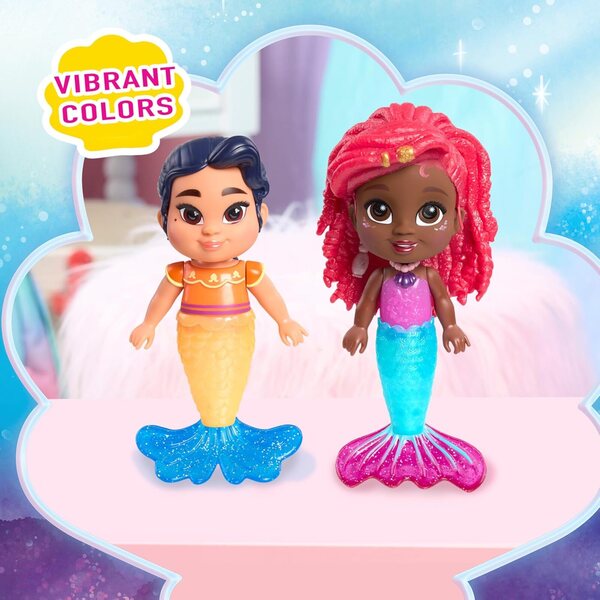 Just Play Cofanetto bambole Ariel Disney Junior con 19 Accessori per Bambini 3+ Anni
