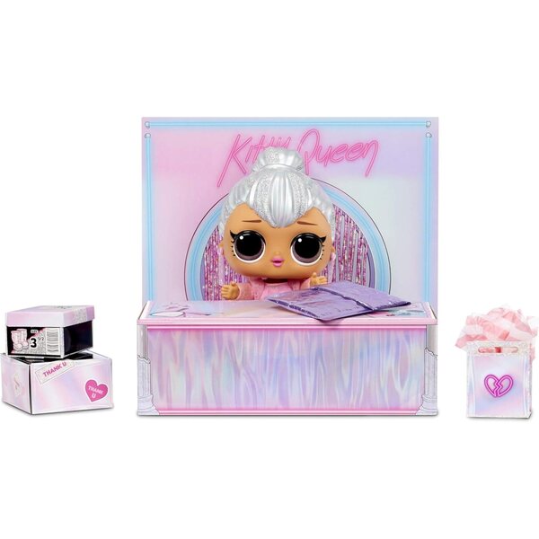 LOL Surprise Big BB Kitty Queen 28 cm – bewegliche Puppe mit Kleidung, Accessoires und Auspackset