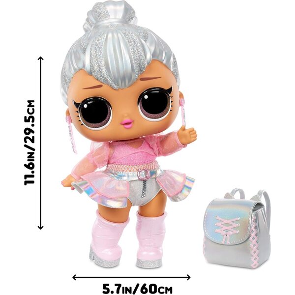 LOL Surprise Big BB Kitty Queen 28 cm – bewegliche Puppe mit Kleidung, Accessoires und Auspackset