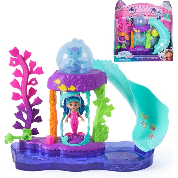 Gabby's Dollhouse: The Movie – MerCat farbiges Aquarium-Boxset mit Figuren und Zubehör