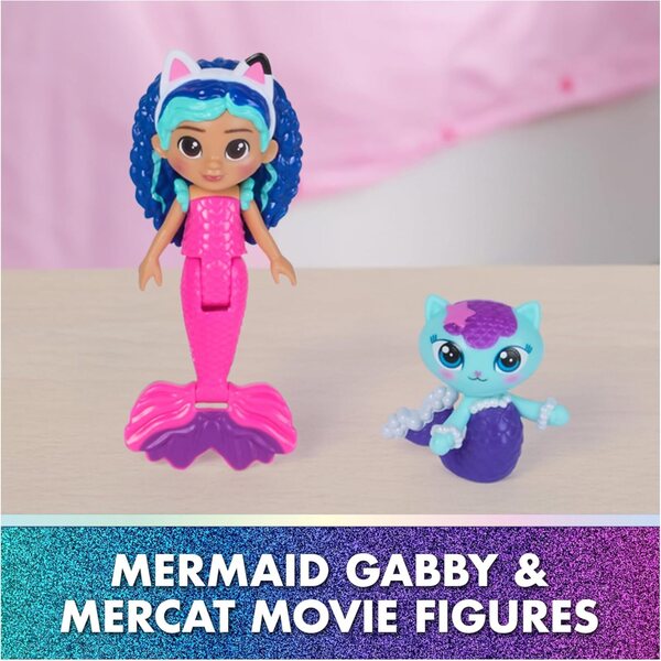 Gabby's Dollhouse: The Movie - Cofanetto Aquarium coloré MerCat con Figurine e Accessori
