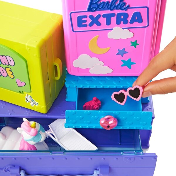 Barbie Extra Voyage con 2 Cagnolini, Piscina, Toboggan e Accessori per Bambini da 3+