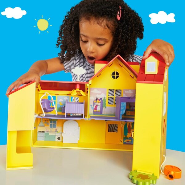 Großes Peppa Pig Familienhaus mit 3 Figuren und Spielzubehör