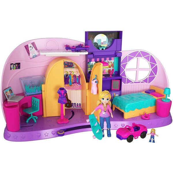Polly Pocket The Transformation Room mit 2 Minipuppen und Zubehör 2018