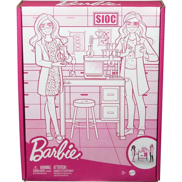 Barbie Laboratorio Scientifico con 2 bambole e oltre 10 accessori per esperimenti