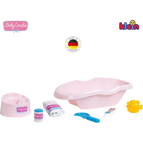 Baby Coralie Badeset für Puppen bis 35 cm mit komplettem Zubehör