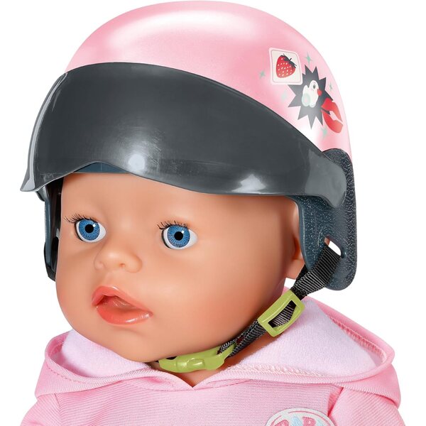 BABY born Helm mit Visier für 43 cm Puppen, sicheres und modisches Accessoire