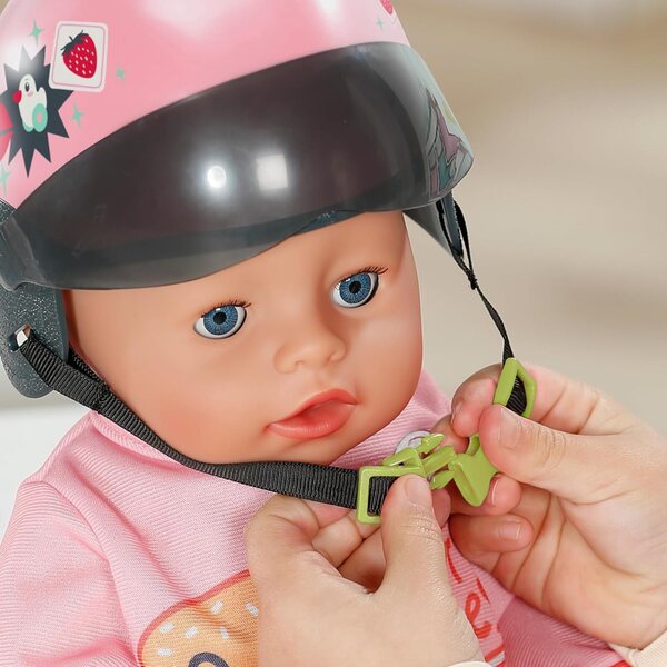 BABY born Helm mit Visier für 43 cm Puppen, sicheres und modisches Accessoire