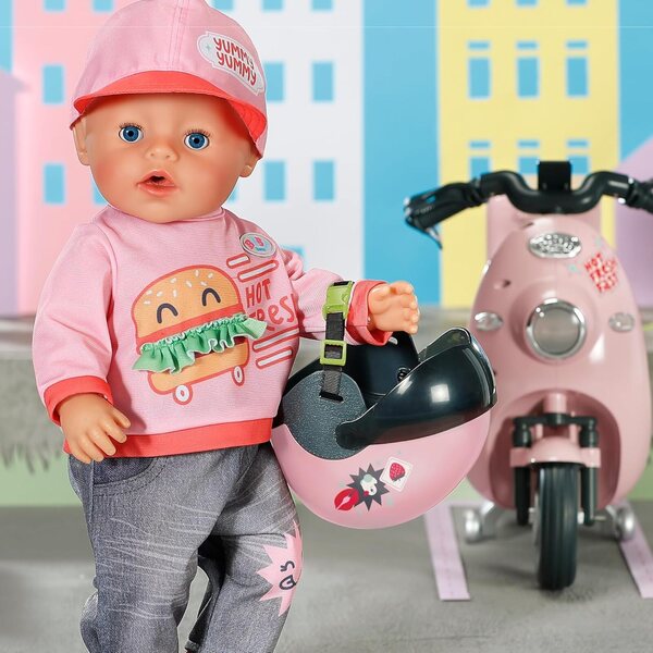 BABY born Helm mit Visier für 43 cm Puppen, sicheres und modisches Accessoire