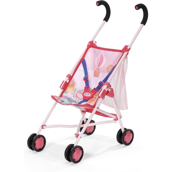 BABY born rosa faltbarer Kinderwagen mit Tasche und 3-Punkt-Sicherheitsgurt