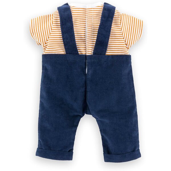 Corolle T-Shirt e Salopette Marina per Bambolotto 30 cm, vestiti morbidi da 18 mesi