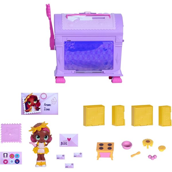 Secret Findees – Lila magischer Briefkasten mit Mini-Puppen-Zubehör