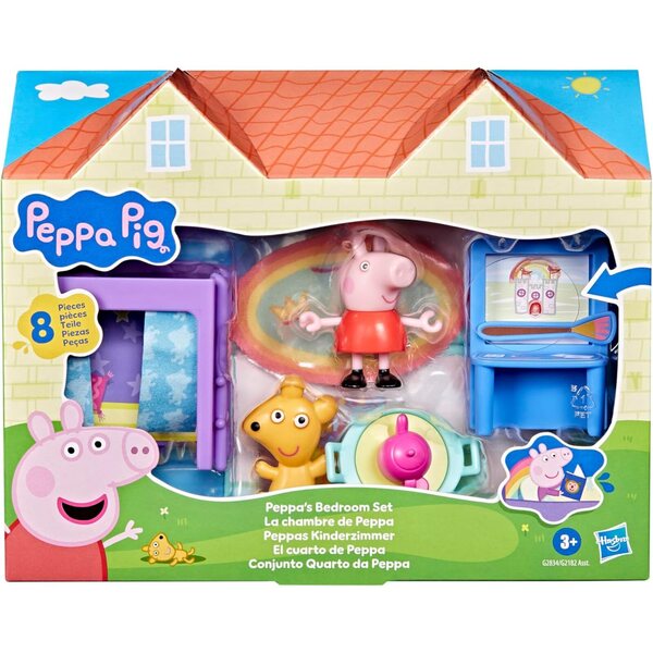Peppa Pig La Chambre de Peppa mit Figur und 7 Accessoires für Kinder ab 3 Jahren