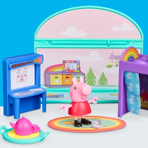 Peppa Pig La Chambre de Peppa mit Figur und 7 Accessoires für Kinder ab 3 Jahren