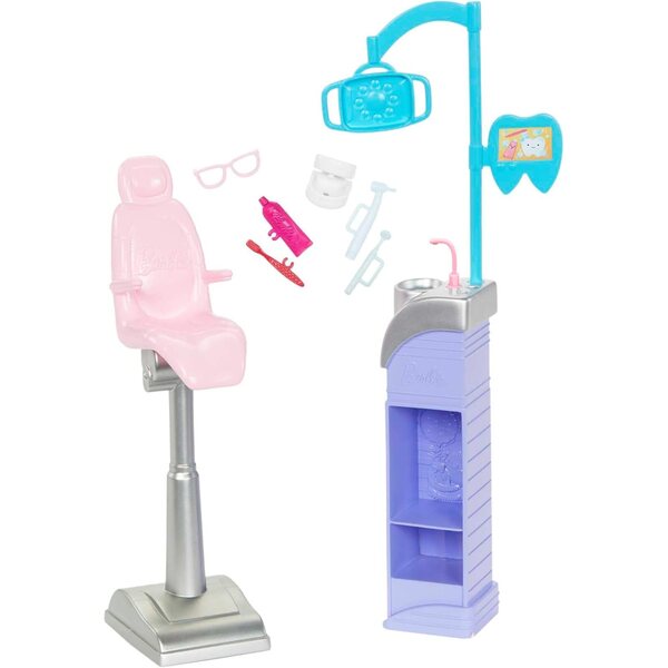 Barbie Dentista con 2 Bambole, Studio Dentistico e Accessori per Bambini 3+