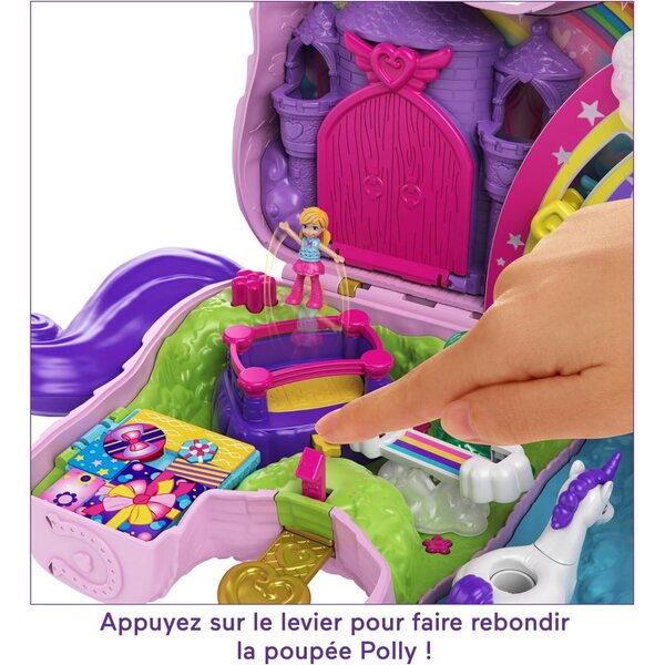 Polly Pocket Unicorn Party: Überraschungsbox mit 25 Accessoires und Minifigur