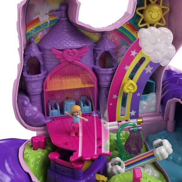 Polly Pocket Unicorn Party: Überraschungsbox mit 25 Accessoires und Minifigur