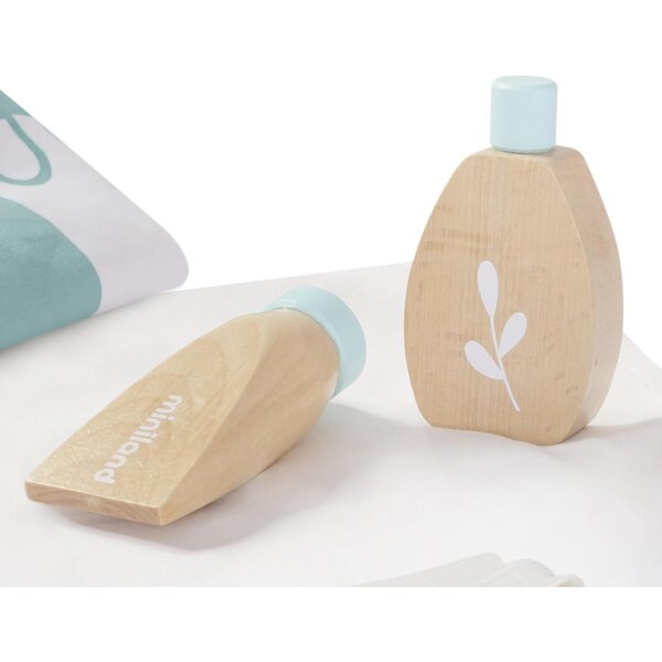 Set Igiene in Legno per Bambini Miniland con Accessori per Bambole Sostenibili