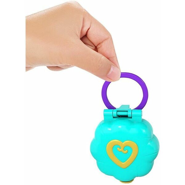Polly Pocket Mini-Box Le Dressing De Lila mit Mikropuppen und Zubehör