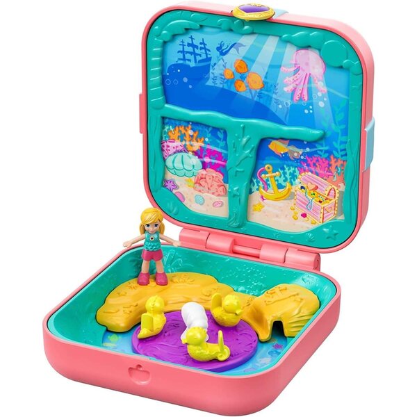 Polly Pocket Die Höhle der Meerjungfrau – Mini-Geheimbox mit Figur und Zubehör