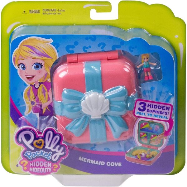 Polly Pocket Die Höhle der Meerjungfrau – Mini-Geheimbox mit Figur und Zubehör