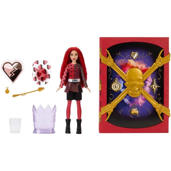 Mattel Disney Descendants The Rise of Red: Zauberbuch mit Red- und Slime-Puppen