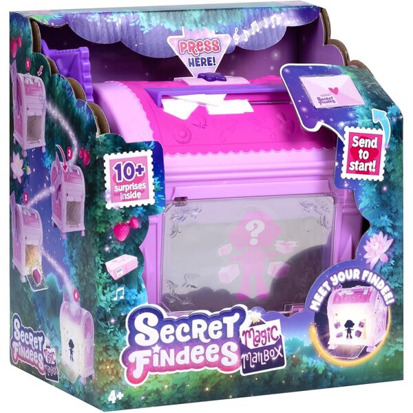 Findees Secret Pink Magic Mailbox – bewegliche Minipuppe und Zubehör