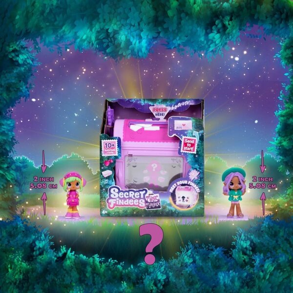 Findees Secret Pink Magic Mailbox – bewegliche Minipuppe und Zubehör