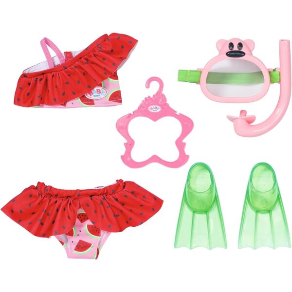 BABY born Tauchset mit Bikini, Flossen und Maske für 43 cm Puppen