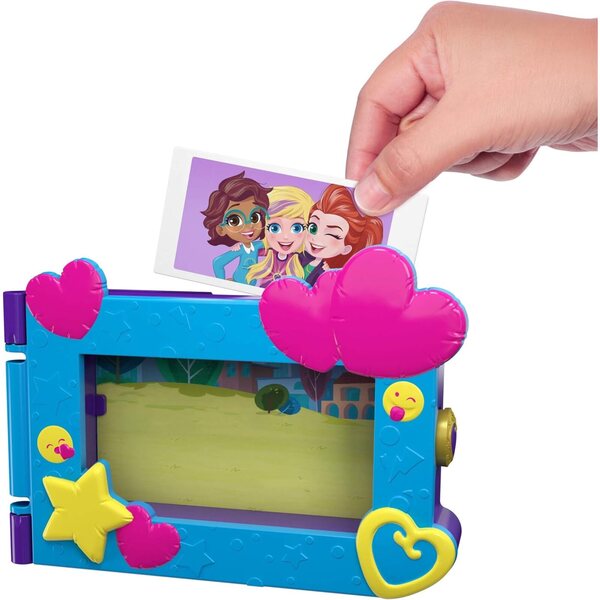 Polly Pocket Bunte Mini-Box mit 4 Mikropuppen und Partyzubehör