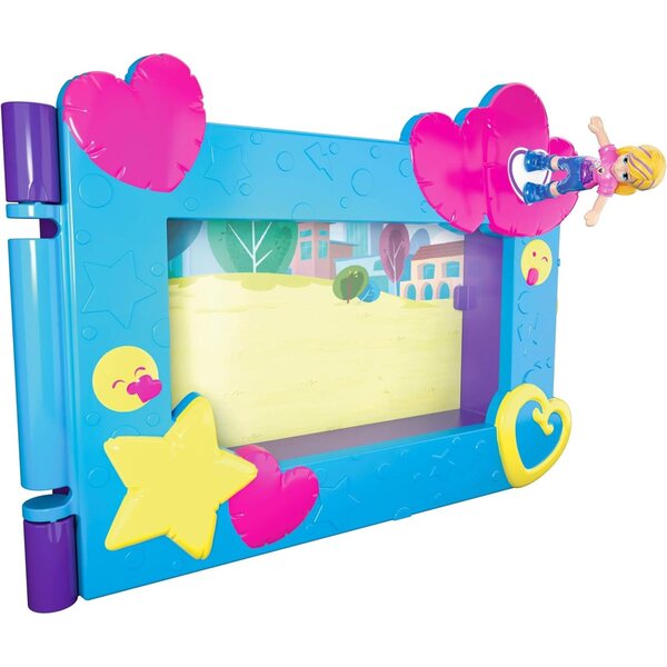 Polly Pocket Bunte Mini-Box mit 4 Mikropuppen und Partyzubehör