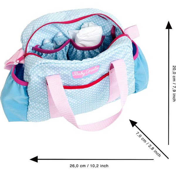 Sac à langer Baby Coralie mit Zubehör für Puppen, Spiel für Kinder ab 3 Jahren