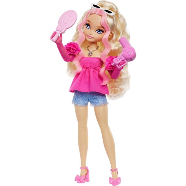Barbie Malibu Dream Team mit 11 Beauty-Accessoires und welligem blonden Haar