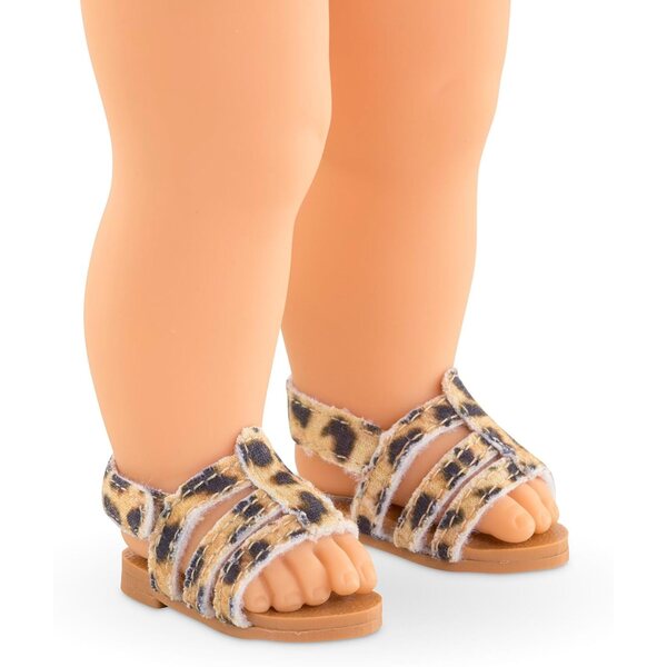 Leopardensandalen für Puppe Ma Corolle 36 cm | Perfektes Sommeraccessoire