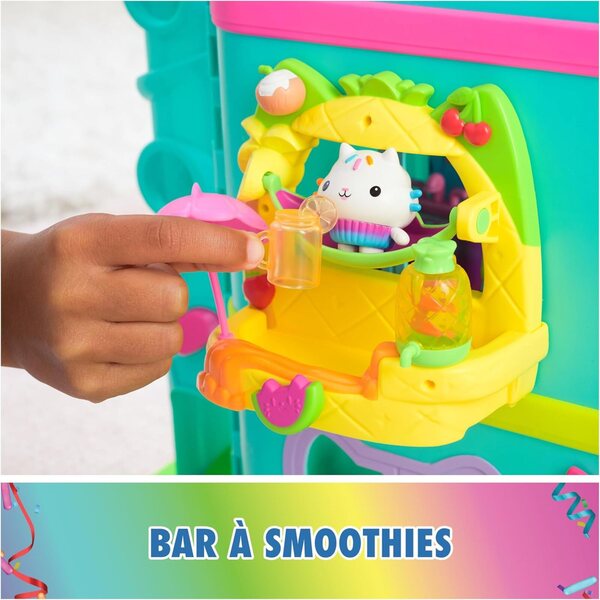 Gabby Dollhouse Balcony Bar Smoothie P'tiChou mit Figur und 6 Zubehörteilen für Kinder ab 3 Jahren