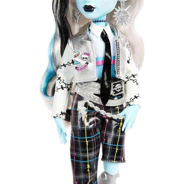 Monster High Frankie Stein avec 15 accessoires inclus, poster et Watzit le chien