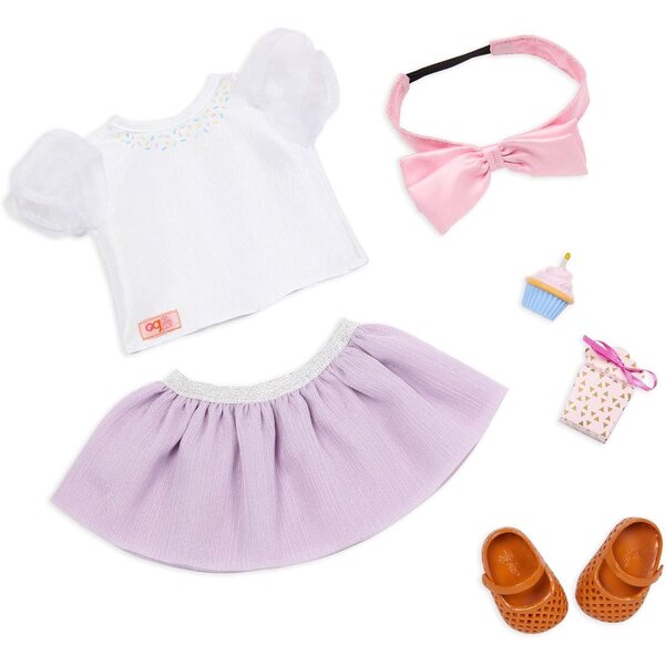La nostra generazione di dolci auguri: vestito di compleanno per bambola da 46 cm, 3+
